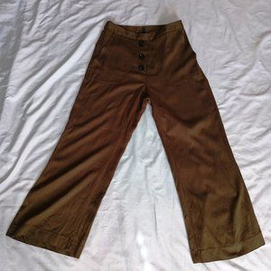 Vero Moda Forest Green Button Dress Pants